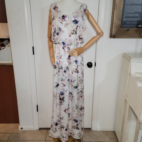 Show Me Your Mumu White Floral Kendall Maxi Dress Size XL Boho Weddin Maxi Dress - Picture 1 of 13